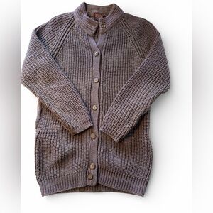 Vintage 70-80's Susan Ess Knit Cardigan with hole in pocket Size L (P)